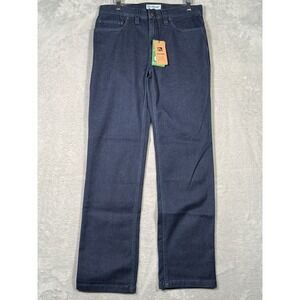 Flylow‎ Denim Ditch Pant Mens 32x32 Blue Jeans Straight Leg Performance Workwear